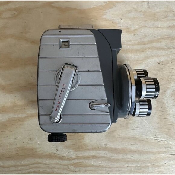 Vintage Mansfield Holiday II Movie Camera 8mm Triple Turret Lens - Untested - Picture 3 of 6